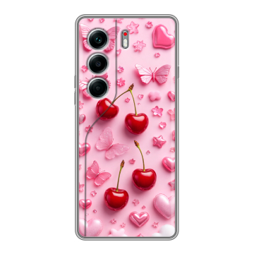 Силиконовый чехол на Tecno Camon 40 Pro 4G с принтом для девочек