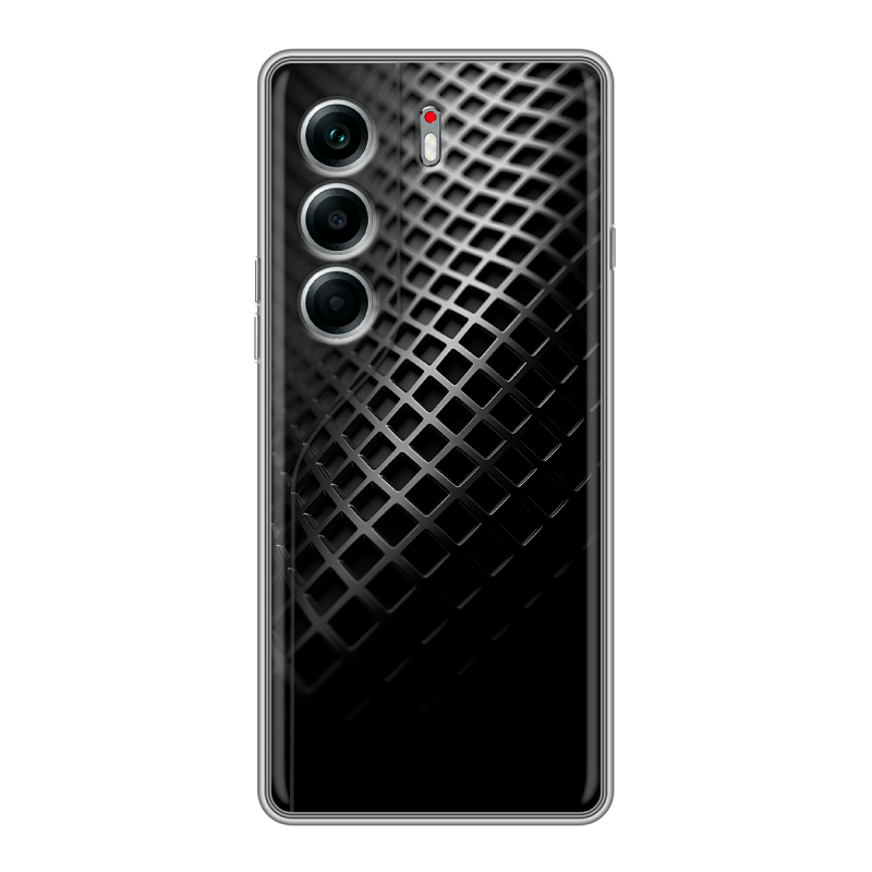 Силиконовый чехол на Tecno Camon 40 Pro 4G с принтом Текстура металла Силиконовый чехол на Tecno Camon 40 Pro 4G с принтом Текстура металла