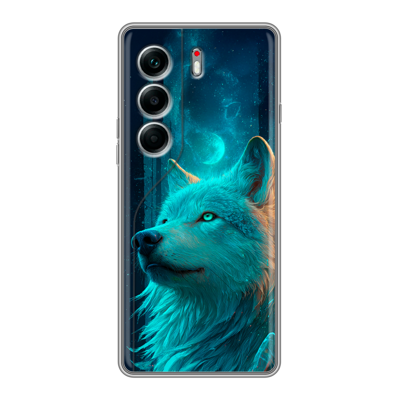 Силиконовый чехол на Tecno Camon 40 Pro 4G с принтом бабочки саккура Силиконовый чехол на Tecno Camon 40 Pro 4G с принтом бабочки саккура