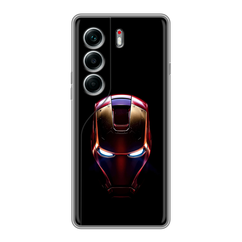 Силиконовый чехол на Tecno Camon 40 Pro 4G с принтом IronMan Железный человек Силиконовый чехол на Tecno Camon 40 Pro 4G с принтом IronMan Железный человек