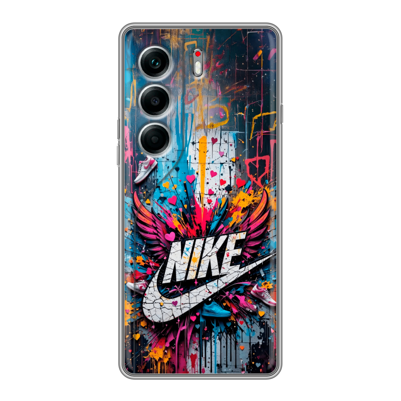 Силиконовый чехол на Tecno Camon 40 Pro 4G с принтом Nike Найк Силиконовый чехол на Tecno Camon 40 Pro 4G с принтом Nike Найк