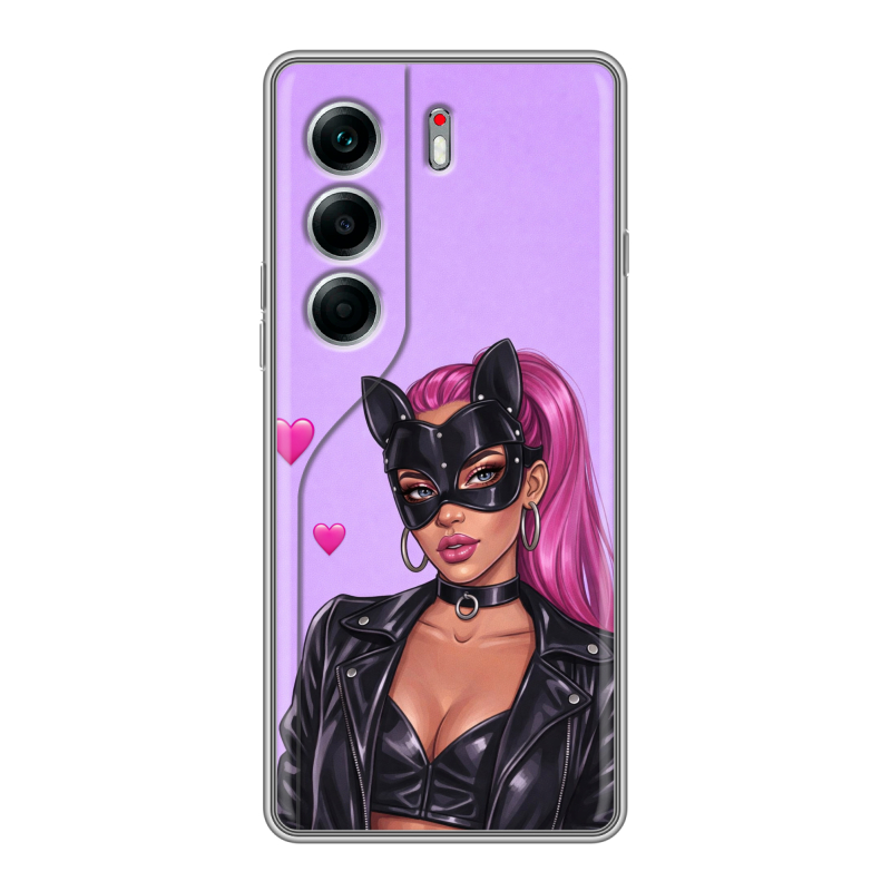 Силиконовый чехол на Tecno Camon 40 Pro 4G с принтом женский Силиконовый чехол на Tecno Camon 40 Pro 4G с принтом женский