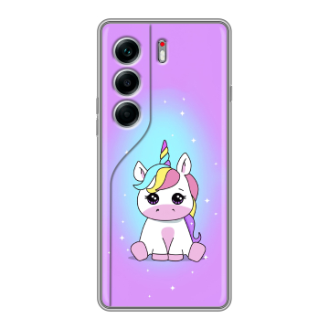 Силиконовый чехол на Tecno Camon 40 Pro 5G с принтом Единорог Силиконовый чехол на Tecno Camon 40 Pro 5G с принтом Единорог