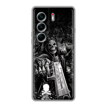 Силиконовый чехол на Tecno Camon 40 Pro 5G с принтом Скелет Силиконовый чехол на Tecno Camon 40 Pro 5G с принтом Скелет