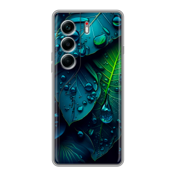 Силиконовый чехол на Tecno Camon 40 Pro 5G с принтом Листья Силиконовый чехол на Tecno Camon 40 Pro 5G с принтом Листья