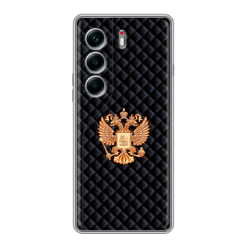 Силиконовый чехол на Tecno Camon 40 Pro 5G с принтом Герб России принт Силиконовый чехол на Tecno Camon 40 Pro 5G с принтом Герб России принт