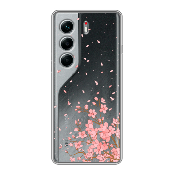 Силиконовый чехол на Tecno Camon 40 Pro 5G с принтом Ветка сакуры Силиконовый чехол на Tecno Camon 40 Pro 5G с принтом Ветка сакуры