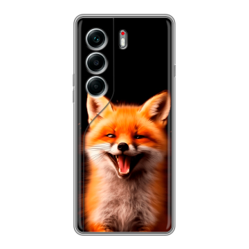 Силиконовый чехол на Tecno Camon 40 Pro 5G с принтом Лиса Силиконовый чехол на Tecno Camon 40 Pro 5G с принтом Лиса