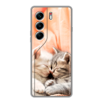 Силиконовый чехол на Tecno Camon 40 Pro 5G с принтом Котята Силиконовый чехол на Tecno Camon 40 Pro 5G с принтом Котята