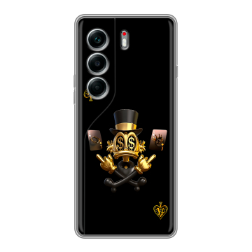 Силиконовый чехол на Tecno Camon 40 Pro 5G с принтом Золотой скрудж макдак Силиконовый чехол на Tecno Camon 40 Pro 5G с принтом Золотой скрудж макдак