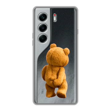 Силиконовый чехол на Tecno Camon 40 Pro 5G с принтом Медведь