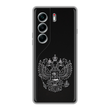Силиконовый чехол на Tecno Camon 40 Pro 5G с принтом Герб России Силиконовый чехол на Tecno Camon 40 Pro 5G с принтом Герб России