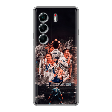 Силиконовый чехол на Tecno Camon 40 Pro 5G с принтом Реал Роналдо Real Ronaldo Силиконовый чехол на Tecno Camon 40 Pro 5G с принтом Реал Роналдо Real Ronaldo