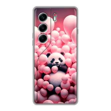 Силиконовый чехол на Tecno Camon 40 Pro 5G с принтом Панда Силиконовый чехол на Tecno Camon 40 Pro 5G с принтом Панда