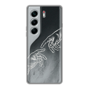 Силиконовый чехол на Tecno Camon 40 Pro 5G с принтом Сотворение мира