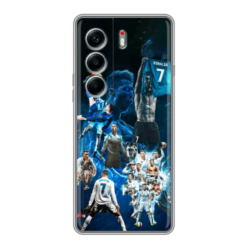 Силиконовый чехол на Tecno Camon 40 Pro 5G с принтом Реал Роналдо Силиконовый чехол на Tecno Camon 40 Pro 5G с принтом Реал Роналдо