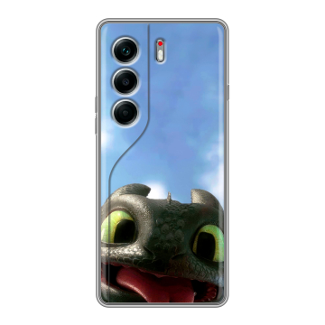 Силиконовый чехол на Tecno Camon 40 Pro 5G с принтом Как приручить дракона