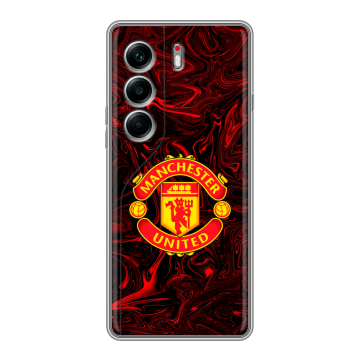Силиконовый чехол на Tecno Camon 40 Pro 5G с принтом Manchester United