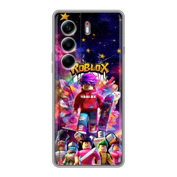 Силиконовый чехол на Tecno Camon 40 Pro 5G с принтом Roblox Роблокс Силиконовый чехол на Tecno Camon 40 Pro 5G с принтом Roblox Роблокс