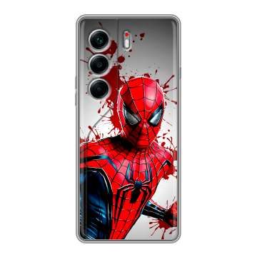 Силиконовый чехол на Tecno Camon 40 Pro 5G с принтом Spiderman Человек паук Силиконовый чехол на Tecno Camon 40 Pro 5G с принтом Spiderman Человек паук