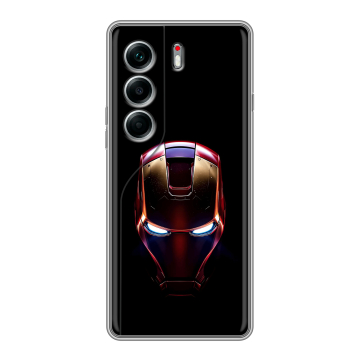 Силиконовый чехол на Tecno Camon 40 Pro 5G с принтом IronMan Железный человек