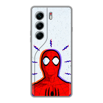 Силиконовый чехол на Tecno Camon 40 Pro 5G с принтом Spiderman Человек паук