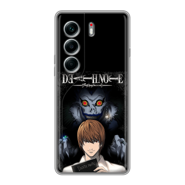 Силиконовый чехол на Tecno Camon 40 Pro 5G с принтом Death note Тетрадь смерти