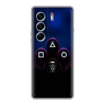 Силиконовый чехол на Tecno Camon 40 Pro 5G с принтом Игра Кальмара