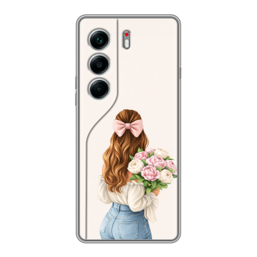 Силиконовый чехол на Tecno Camon 40 Pro 5G с принтом женский Силиконовый чехол на Tecno Camon 40 Pro 5G с принтом женский