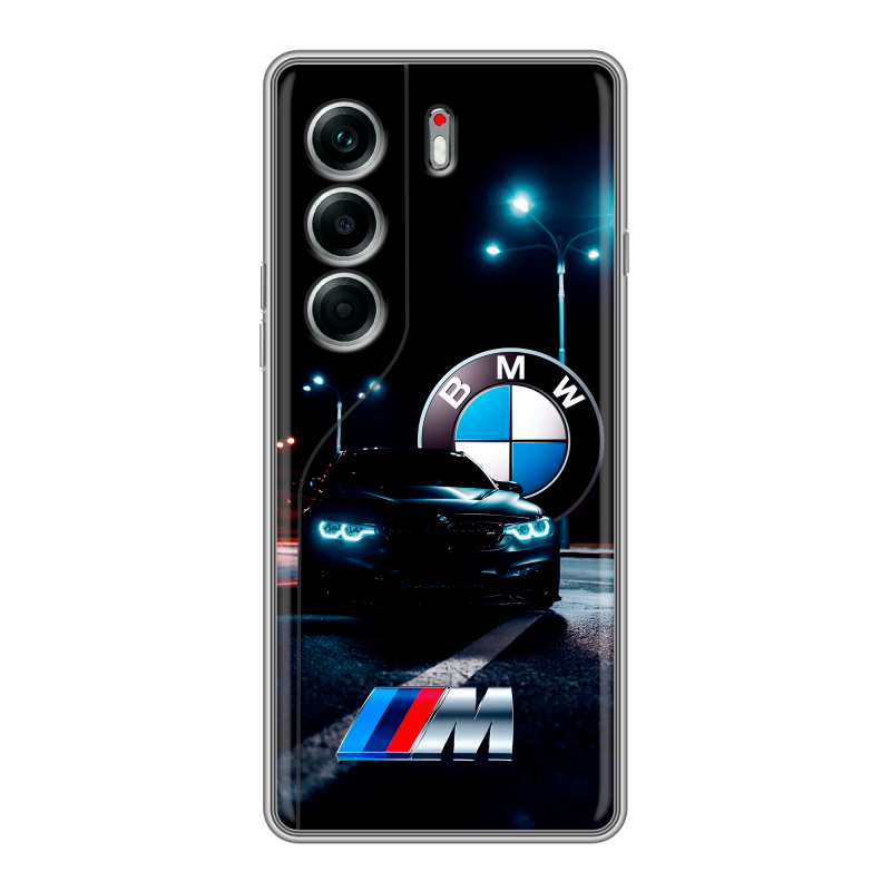 Силиконовый чехол на Tecno Camon 40 Pro 5G с принтом БМВ BMW Силиконовый чехол на Tecno Camon 40 Pro 5G с принтом БМВ BMW