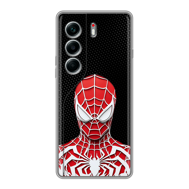 Силиконовый чехол на Tecno Camon 40 Pro 5G с принтом человек паук spiderman Силиконовый чехол на Tecno Camon 40 Pro 5G с принтом человек паук spiderman