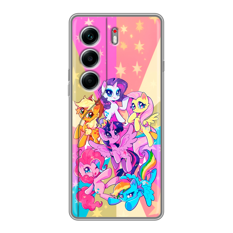 Силиконовый чехол на Tecno Camon 40 Pro 5G с принтом My little pony Дружба чудо Силиконовый чехол на Tecno Camon 40 Pro 5G с принтом My little pony Дружба чудо