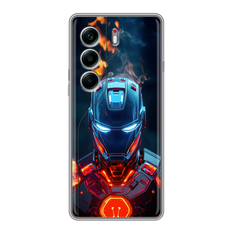 Силиконовый чехол на Tecno Camon 40 Pro 5G с принтом IronMan Железный человек Силиконовый чехол на Tecno Camon 40 Pro 5G с принтом IronMan Железный человек