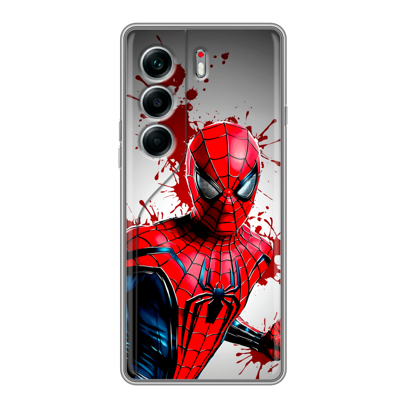 Силиконовый чехол на Tecno Camon 40 Pro 5G с принтом Spiderman Человек паук Силиконовый чехол на Tecno Camon 40 Pro 5G с принтом Spiderman Человек паук
