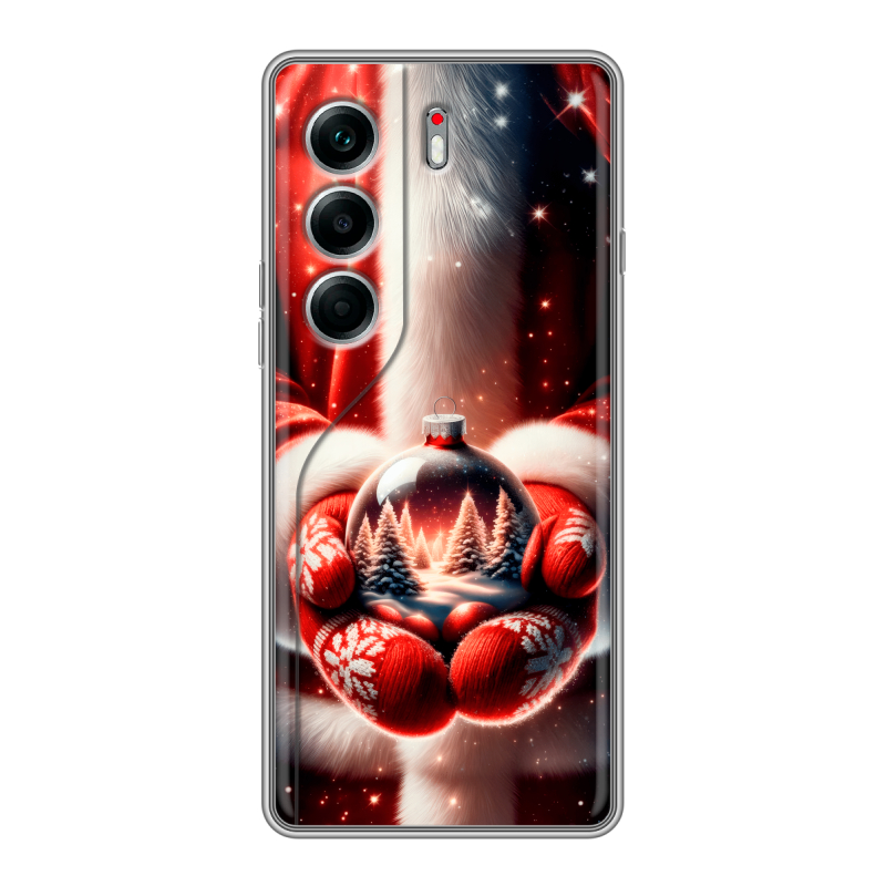 Силиконовый чехол на Tecno Camon 40 Pro 5G с принтом Новый год Силиконовый чехол на Tecno Camon 40 Pro 5G с принтом Новый год