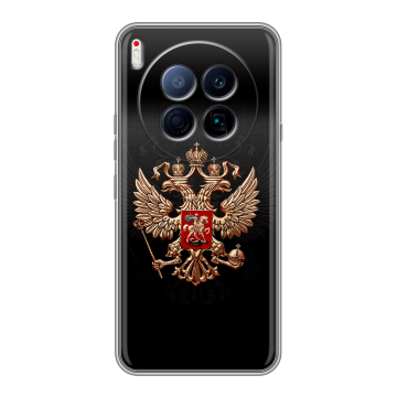 Силиконовый чехол на Tecno Camon 40 Premier 5G с принтом Герб России Силиконовый чехол на Tecno Camon 40 Premier 5G с принтом Герб России