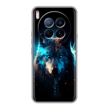 Силиконовый чехол на Tecno Camon 40 Premier 5G с принтом Волк ночной Силиконовый чехол на Tecno Camon 40 Premier 5G с принтом Волк ночной