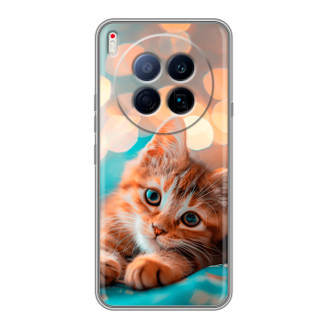 Силиконовый чехол на Tecno Camon 40 Premier 5G с принтом котик