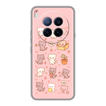 Силиконовый чехол на Tecno Camon 40 Premier 5G с принтом Hello Kitty Хелоу Кити