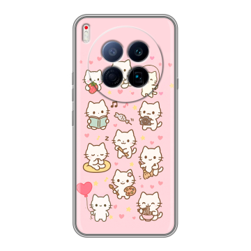Силиконовый чехол на Tecno Camon 40 Premier 5G с принтом Hello Kitty Хелоу Кити
