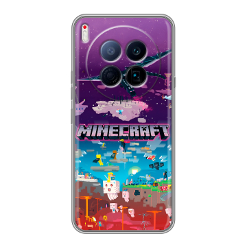 Силиконовый чехол на Tecno Camon 40 Premier 5G с принтом Майнкрафт Minecraft