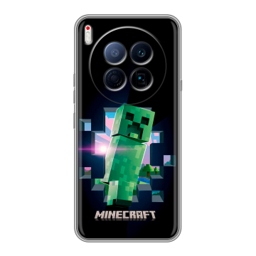 Силиконовый чехол на Tecno Camon 40 Premier 5G с принтом Майнкрафт Minecraft