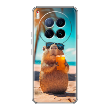 Силиконовый чехол на Tecno Camon 40 Premier 5G с принтом Капибара Силиконовый чехол на Tecno Camon 40 Premier 5G с принтом Капибара