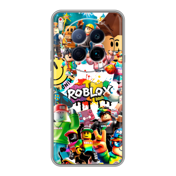 Силиконовый чехол на Tecno Camon 40 Premier 5G с принтом Roblox Роблокс