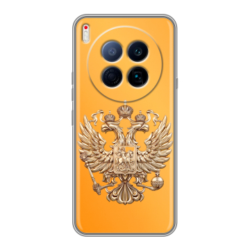 Силиконовый чехол на Tecno Camon 40 Premier 5G с принтом Герб Флаг России Силиконовый чехол на Tecno Camon 40 Premier 5G с принтом Герб Флаг России