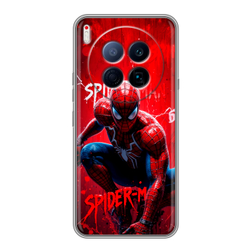 Силиконовый чехол на Tecno Camon 40 Premier 5G с принтом Spiderman Человек паук