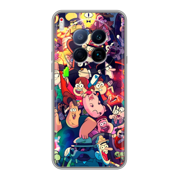 Силиконовый чехол на Tecno Camon 40 Premier 5G с принтом Gravity Falls Гравити Фолз