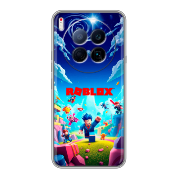 Силиконовый чехол на Tecno Camon 40 Premier 5G с принтом Roblox Роблокс