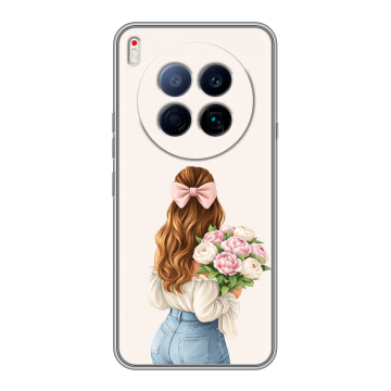 Силиконовый чехол на Tecno Camon 40 Premier 5G с принтом женский