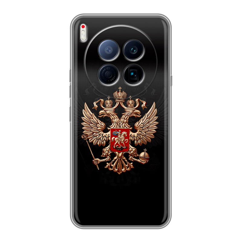Силиконовый чехол на Tecno Camon 40 Premier 5G с принтом Герб России Силиконовый чехол на Tecno Camon 40 Premier 5G с принтом Герб России